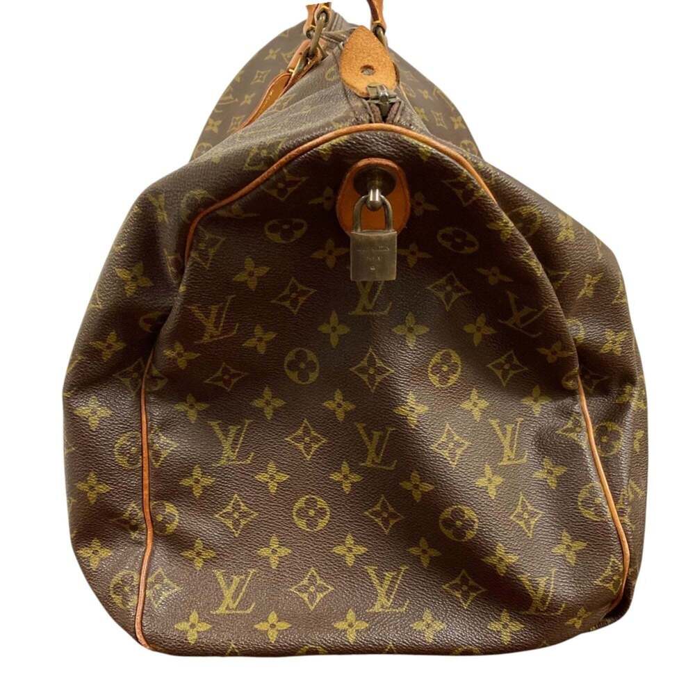 LOUIS VUITTON Authentic Brown Monogram Keepall 55 Boston Bag - Picture 4 of 16